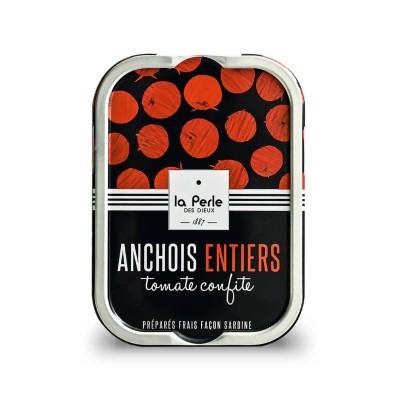 Anchois entiers à la tomate confite